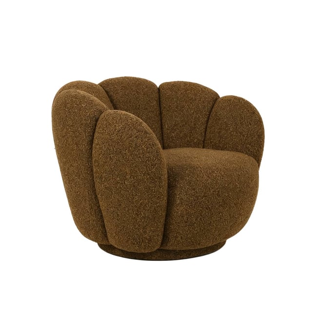 Fauteuil tissu bouclette MARGOT Couleur v002230 <span itemprop=
