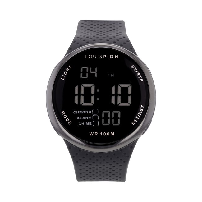 Montre Digital  MAX argenté noir gris <span itemprop=