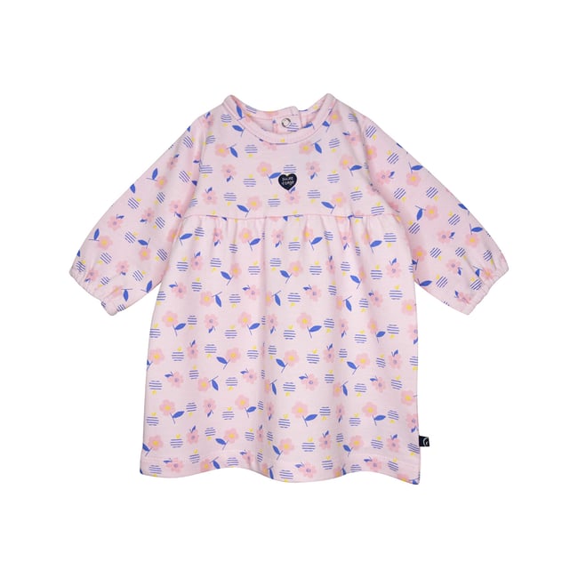 Robe nasthasia molleton manches longues bebe blanc <span itemprop=