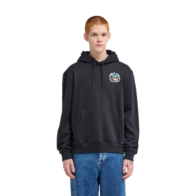 Sweat capuche TIMBER FLOW noir flint black <span itemprop=