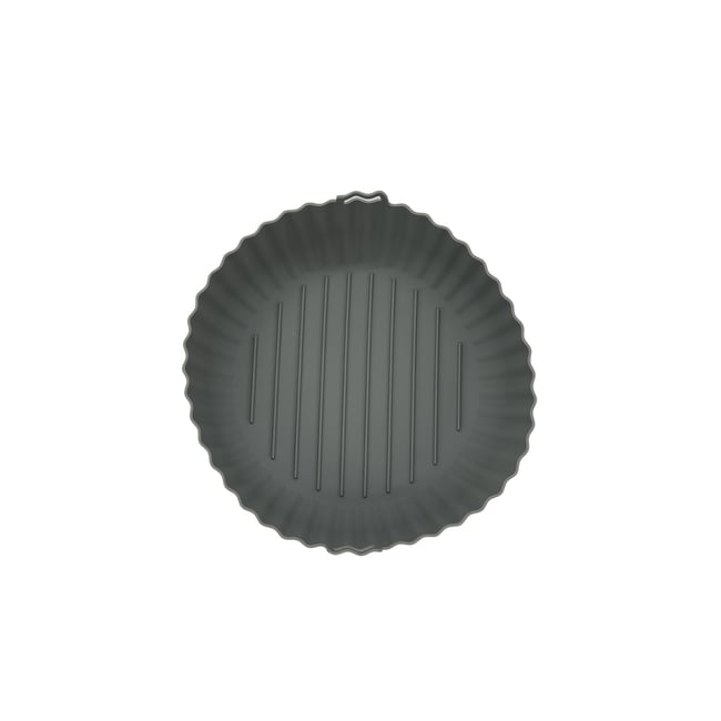 Moule en silicone air fryer rond 24,5 cm gris <span itemprop=