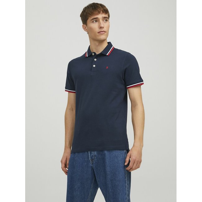 Polo de mangas curtas, em malha piqué - JACK & JONES