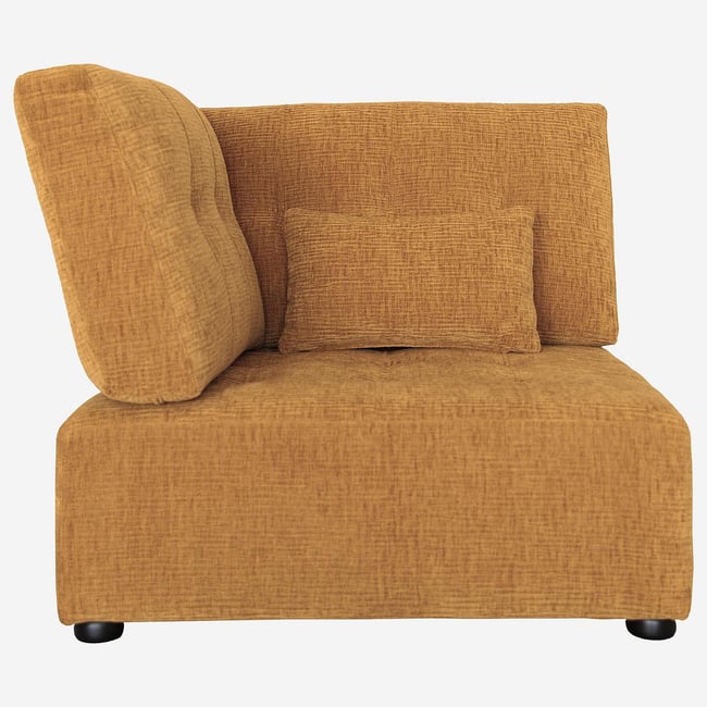Fauteuil droit polyester REIKO Couleur jaune <span itemprop=