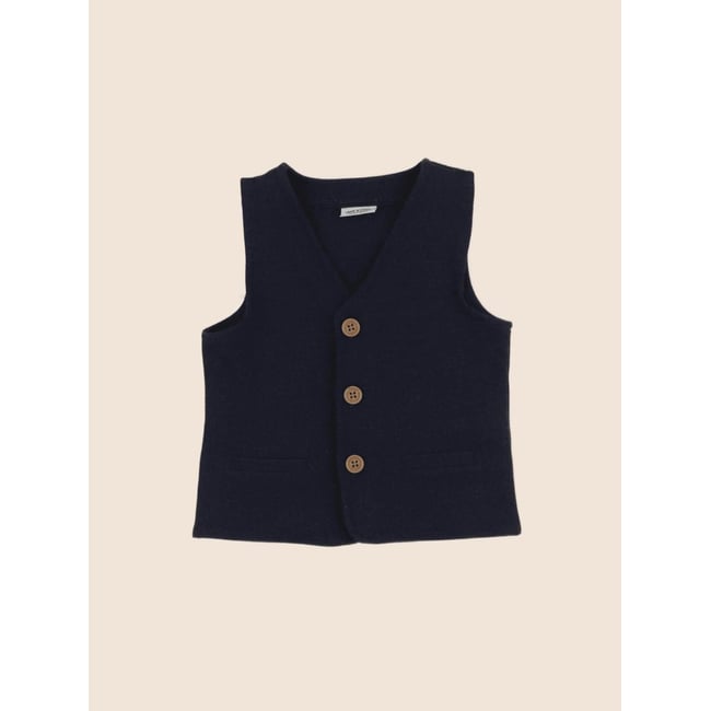 Gilet - Très bon état bleu <span itemprop=