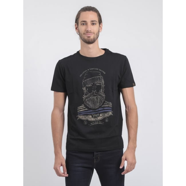 T-shirt Col Rond Pur Coton Jabrun - RITCHIE