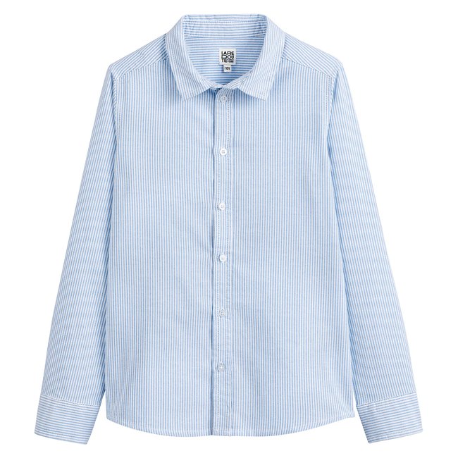 Camicia a righe con maniche lunghe rigato bianco blu LA REDOUTE COLLECTIONS