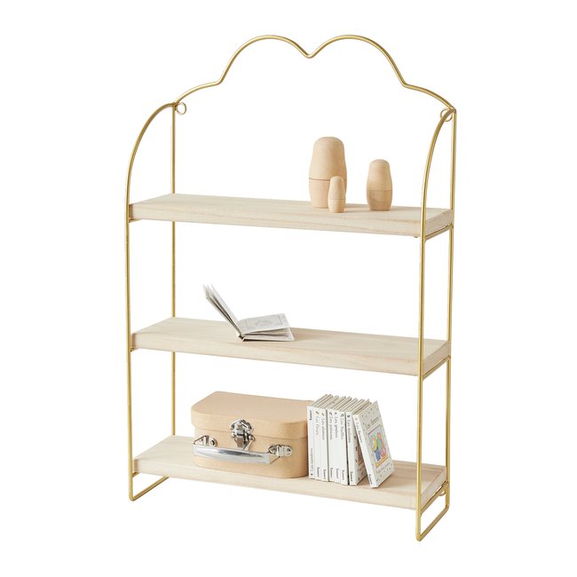 Etagère 3 niveaux Nuage Couleur laiton <span itemprop=