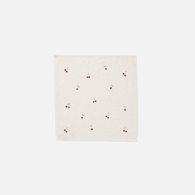 Essuie-mains LES CERISES blanc <span itemprop=