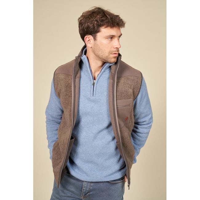 Gilet sans manche en bouclette - MCS