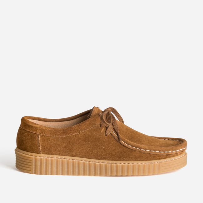 Derby en cuir FELIS cognac <span itemprop=