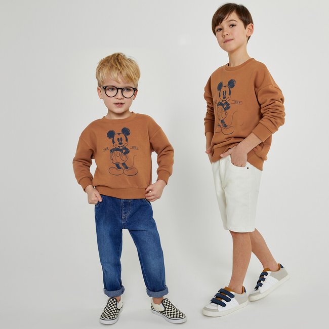 Sweatshirt, camel, MICKEY