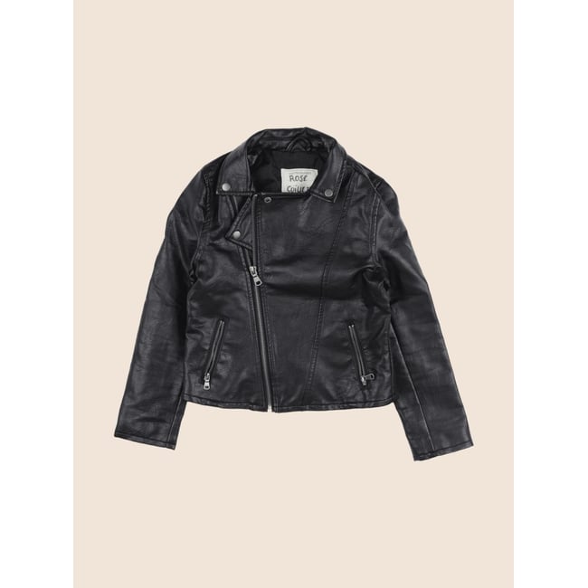 Veste simili cuir - Très bon état noir <span itemprop=