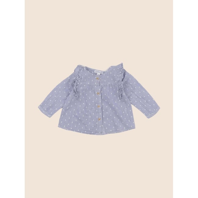 Blouse - Très bon état bleu <span itemprop=