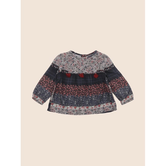 Blouse - Etat satisfaisant multicolore <span itemprop=