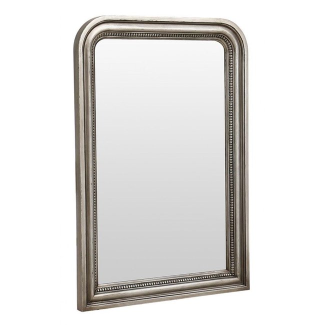 Miroir perlé - LES MIROIRS D'INTERIOR'S Couleur argent <span itemprop=