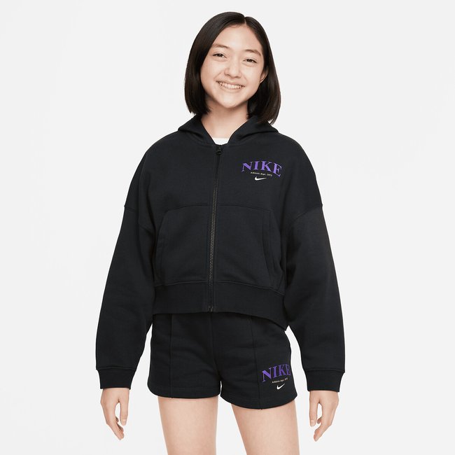 Sweat col rond noir <span itemprop=
