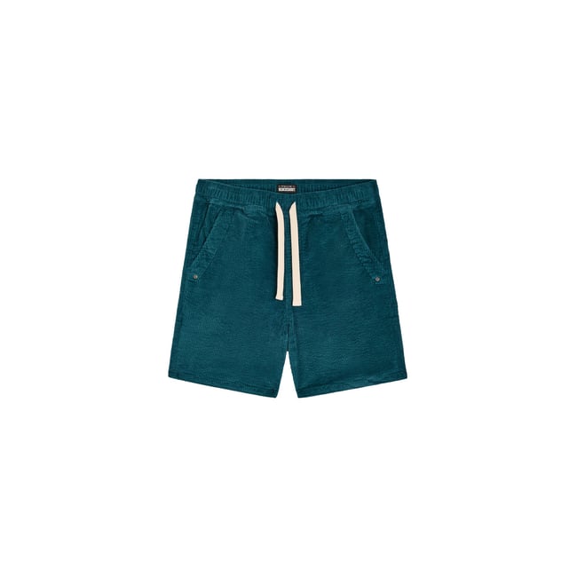 SHORT LOOSE VELOURS DUCK bleu canard <span itemprop=