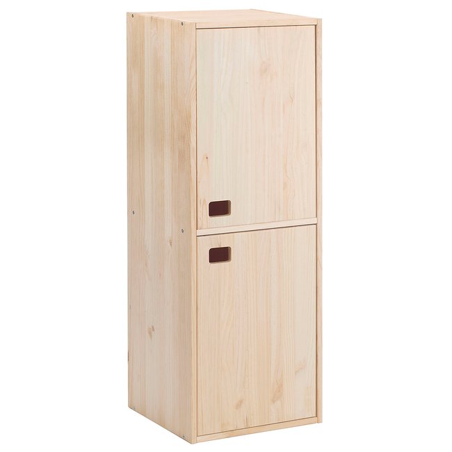 Cabinet 2 doors - vertical, natural, EUROPE & NATURE