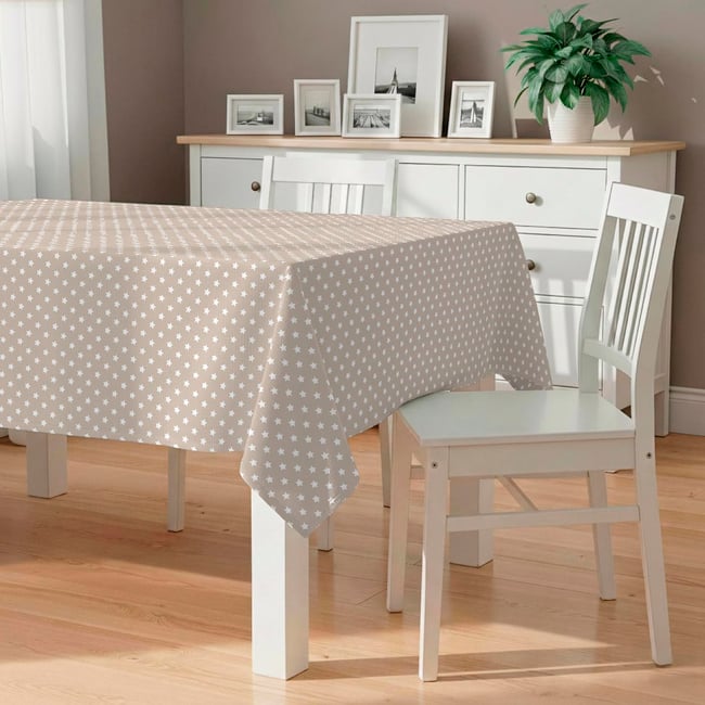 Nappe anti-taches Cloe - 100% coton - lin <span itemprop=