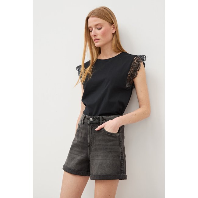 Short mom taille haute en jean - BONOBO