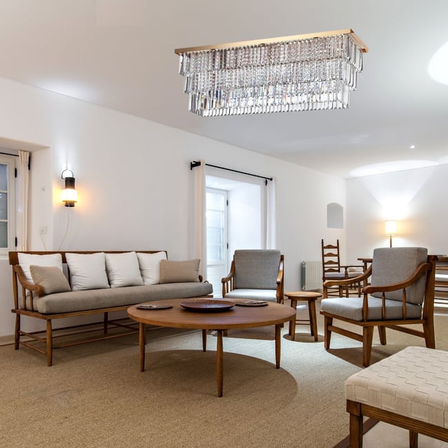 Plafonnier    MARTINEZ Couleur doré <span itemprop=