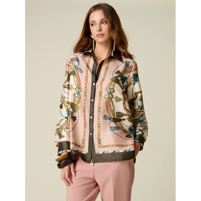 Chemise fantaisie rose <span itemprop=