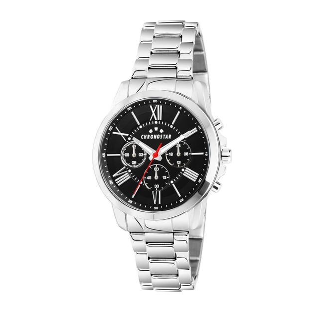 Montre multifonction SPORTY noir, mat <span itemprop=