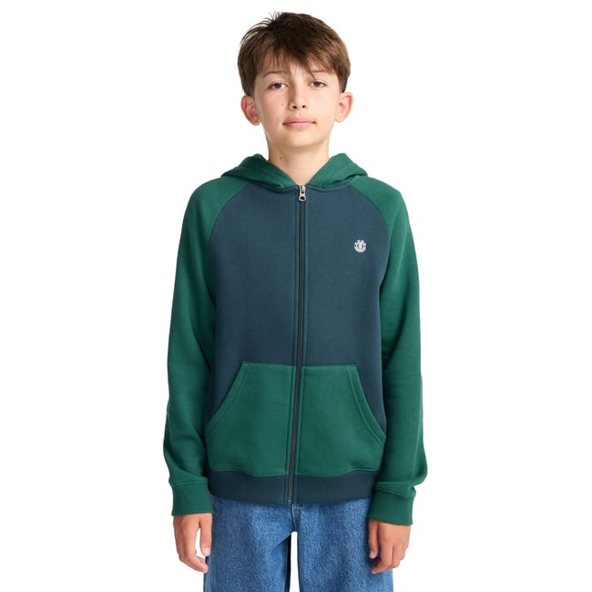 Sweat à capuche ICON EMBROIDERY 2TONE Y bleu magical forest <span itemprop=