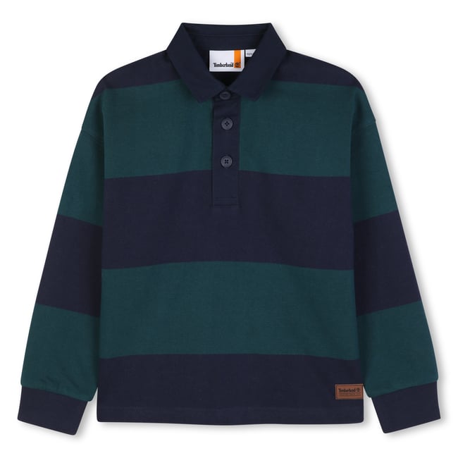 Sweat à manches longues vert <span itemprop=