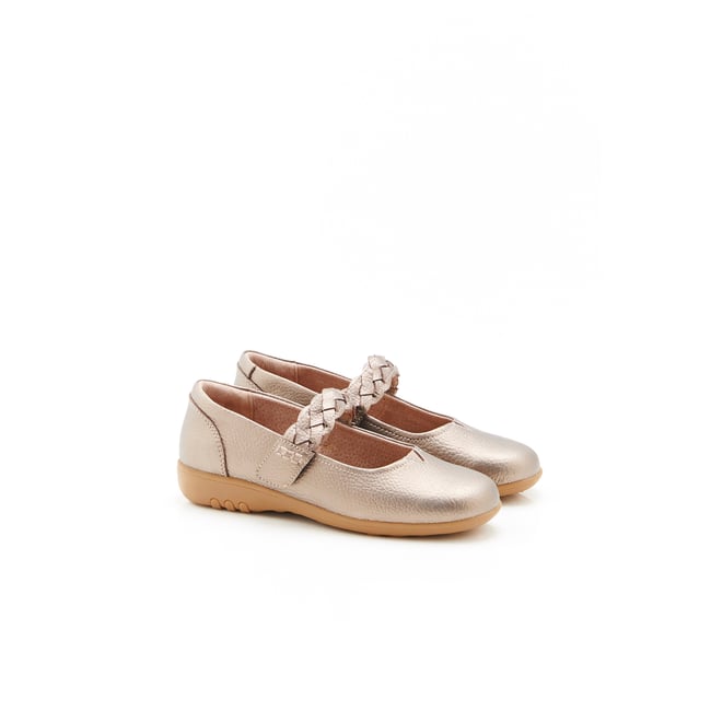 Babies patte scratch tressée Amortyl gris coloris bronze <span itemprop=