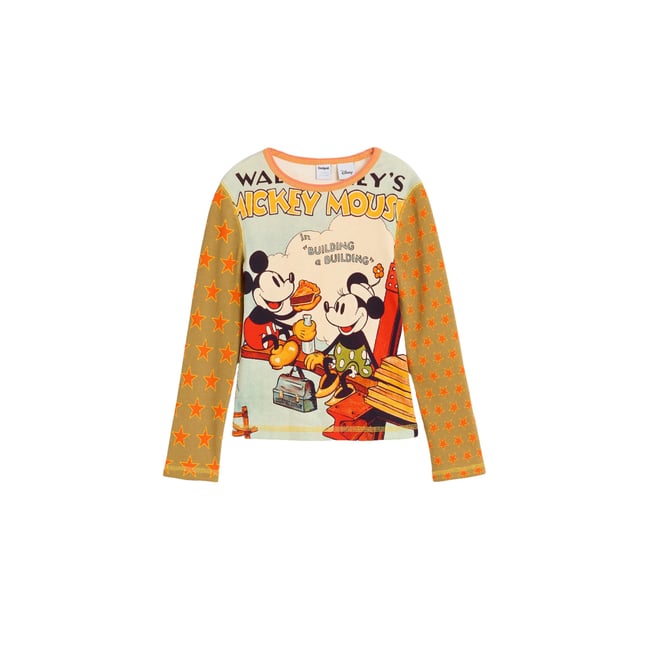 T-shirt manches longues Mickey Mouse™ multicolore <span itemprop=