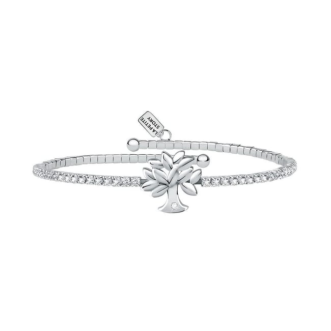Bracelet LA PETITE STORY en Laiton Blanc argent <span itemprop=