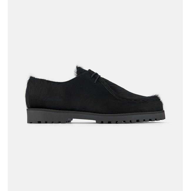 Derbies cindy poils poulain noir <span itemprop=