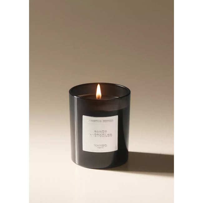 Bougie parfumée FORÊT D’ÉTOILES 200 g Couleur argent <span itemprop=