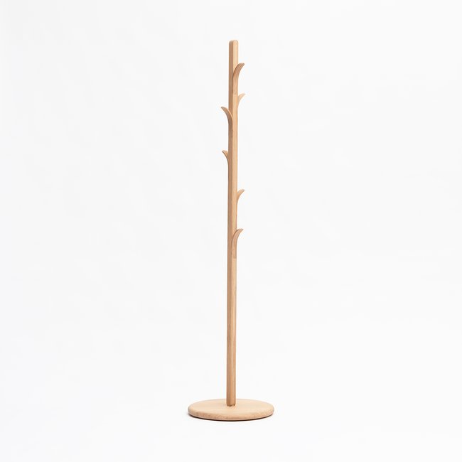 Porte-manteau Greffe en chêne massif Couleur bois clair <span itemprop=