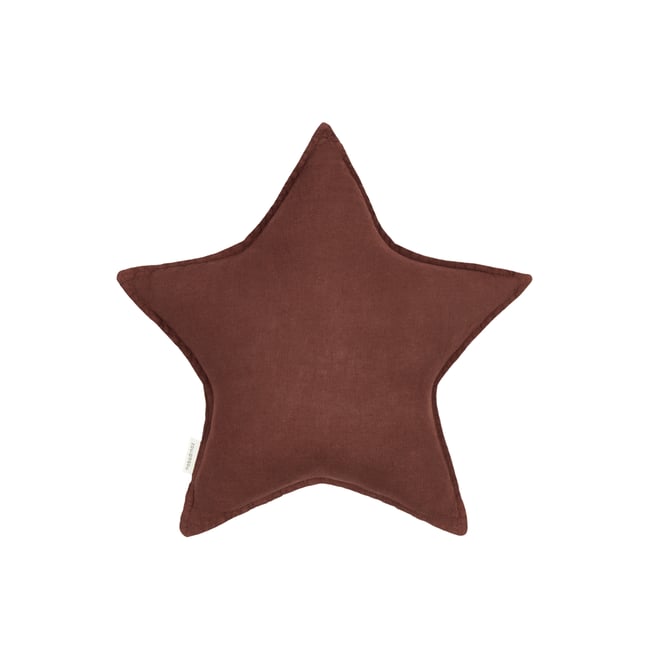Coussin Étoile L1N0 en lin français lavé - NOBODINOZ