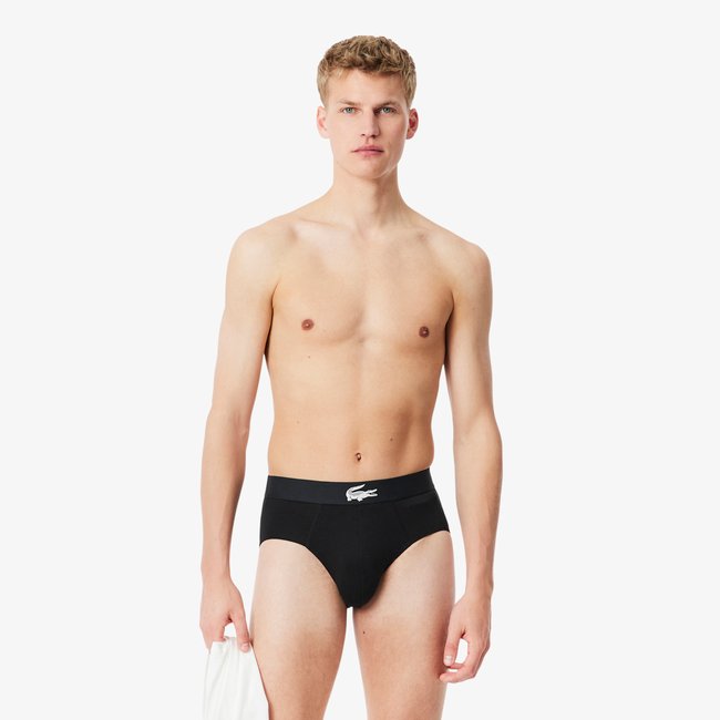 Lot de 3 slips jersey stretch - LACOSTE