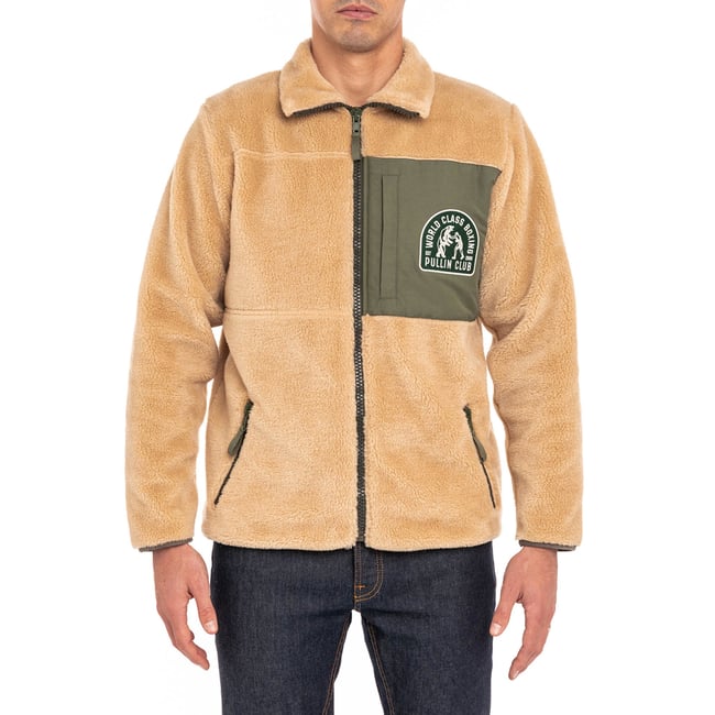 VESTE SHERPA BOXING multicolore <span itemprop=