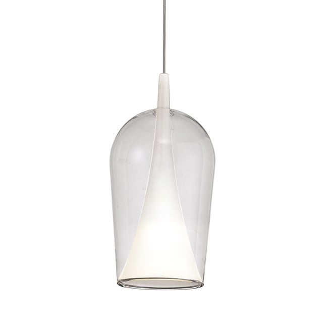 Suspension verre transparent Elsa Couleur transparent <span itemprop=