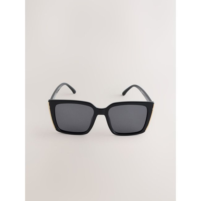 Lunettes de soleil carrées noir <span itemprop=