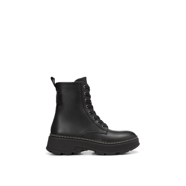 Bottes à lacets modèle Elisa avec semelle extérieure TR légère noir <span itemprop=