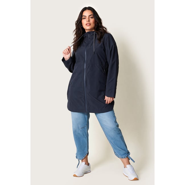 Veste technique HYPRAR à capuche marine <span itemprop=