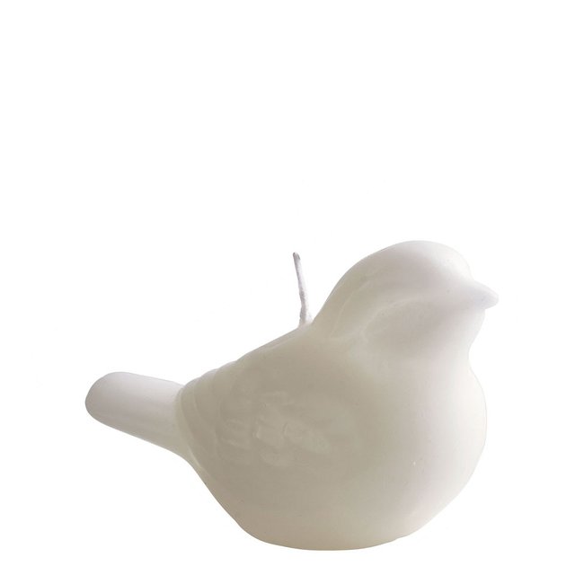 Bougie décorative parfumée Oiseau - Blanc Couleur blanc <span itemprop=
