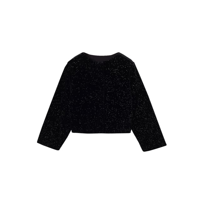 Kimono manches longues noir <span itemprop=