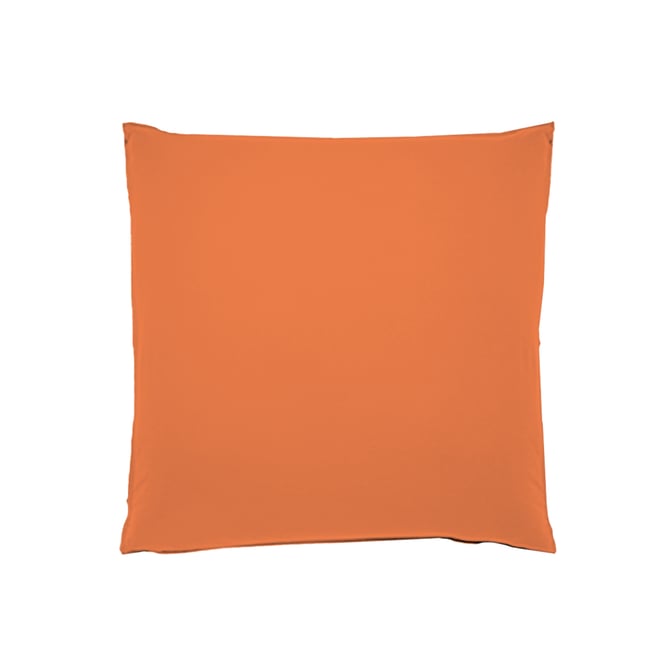 Taie d'oreiller en coton 57 fils orange <span itemprop=
