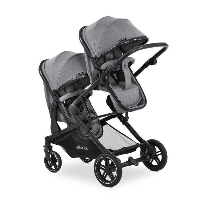Poussette double Atlantic Twin Melange Grey gris <span itemprop=