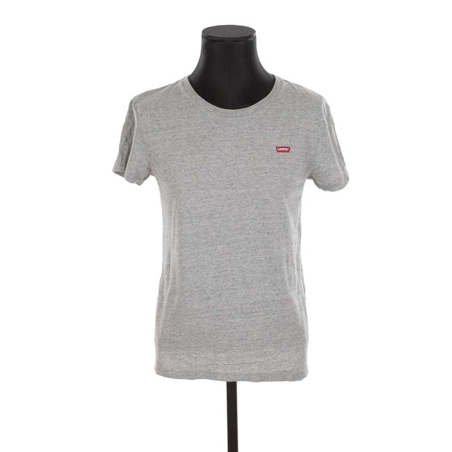 T-shirt en coton - Bon État gris <span itemprop=
