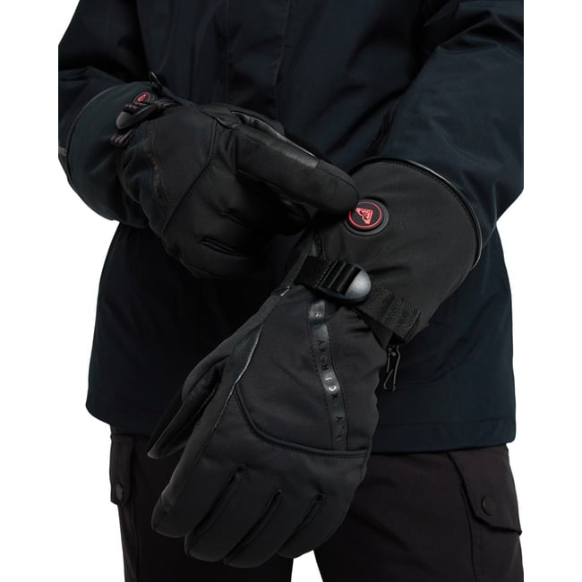 Gants chauffants techniques ski/snowboard SIERRA WARMLINK. noir true black <span itemprop=