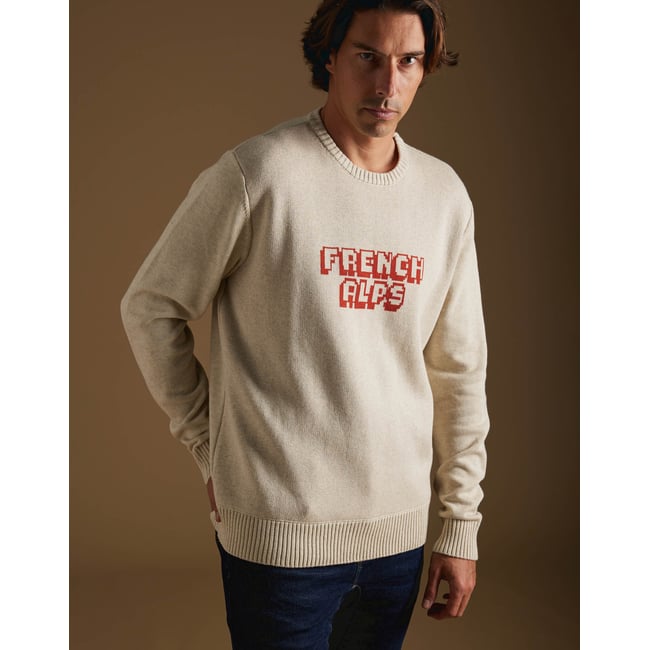 PULL FRENCH ALPS CREAM beige <span itemprop=
