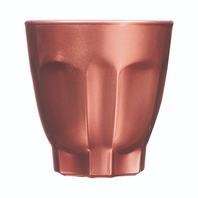 6 tasses en verre 9 cl Terracotta -FLASHY Couleur marron <span itemprop=